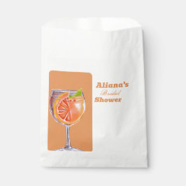 Sacolinha Aperol Spritz Floral Chá de panela Favor Bag