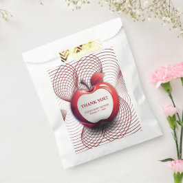 Sacolinha Apple 3D do nosso Chá de fraldas Geométrico