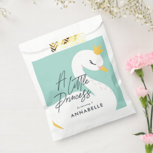 Sacolinha Aqua elegante foto esplêndida bela festa do cisne