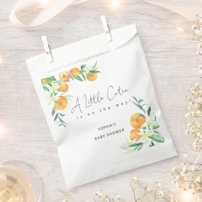 Sacolinha Aquarela Pequena beleza está no caminho chá de fra (Cortado)