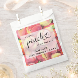 Sacolinha Aquarela Pequeno pêssego está no caminho do chá de