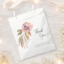 Sacolinha Aquarela Rosa Suave Romântica