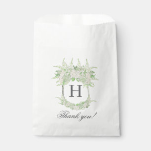 Sacolinha Aquarela Verde e Branco - Hydrangea Crest