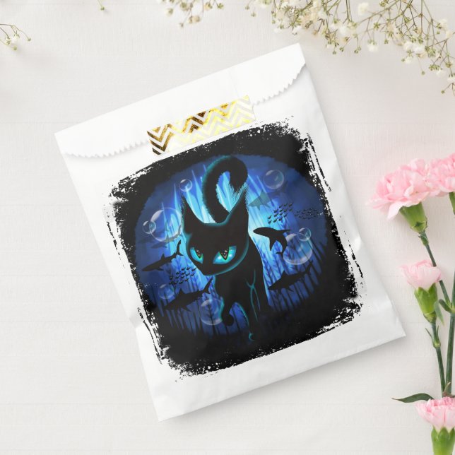 Sacolinha Aquático - Gato Surreal na Fantasia do Oceano Prof (Selado)