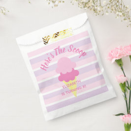 Sacolinha Aqui está o aniversário do Sorvete de colher