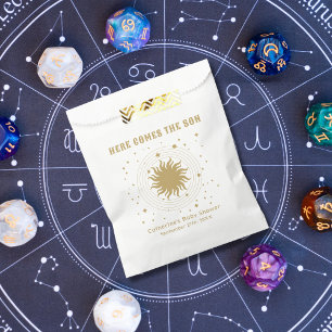 Sacolinha Aqui Vem O Filho   Chá de fraldas celestial