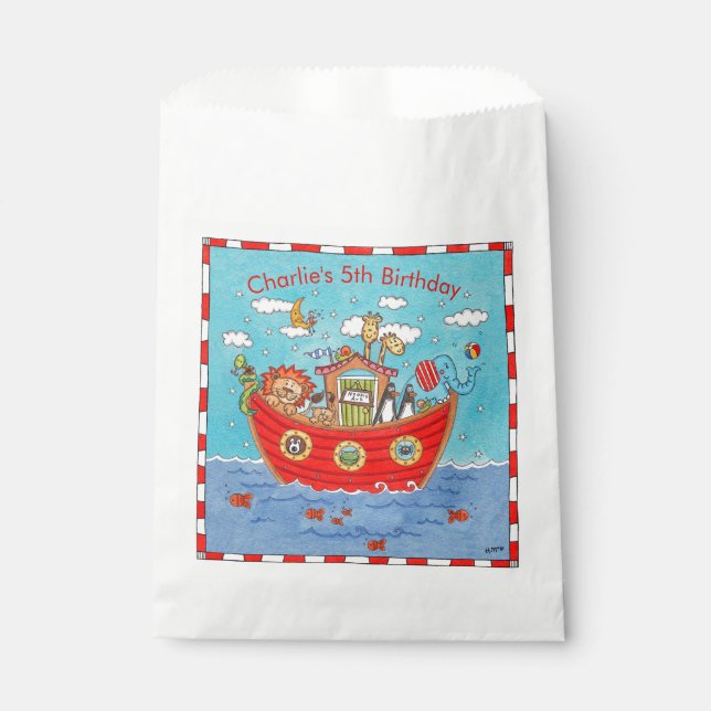 Sacolinha Arca de Noé Personalizada (Frente)