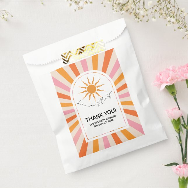 Sacolinha Arch Retro Vem O Chá de fraldas Filho (Selado)