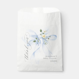 Sacolinha Arco Azul Bebê no obrigado floral de Sangue