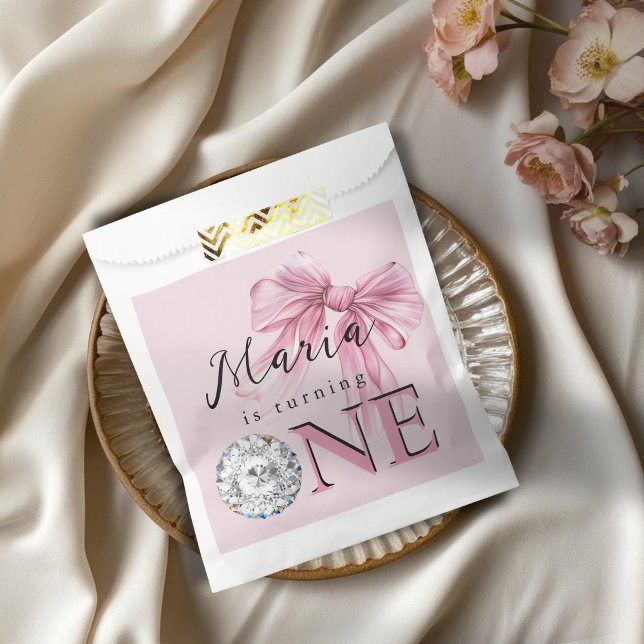 Sacolinha Arco de coquete rosa-faísca 1rua (Criador carregado)