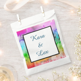 Sacolinha Arco-íris Álcool Cinta d'água e Dourado