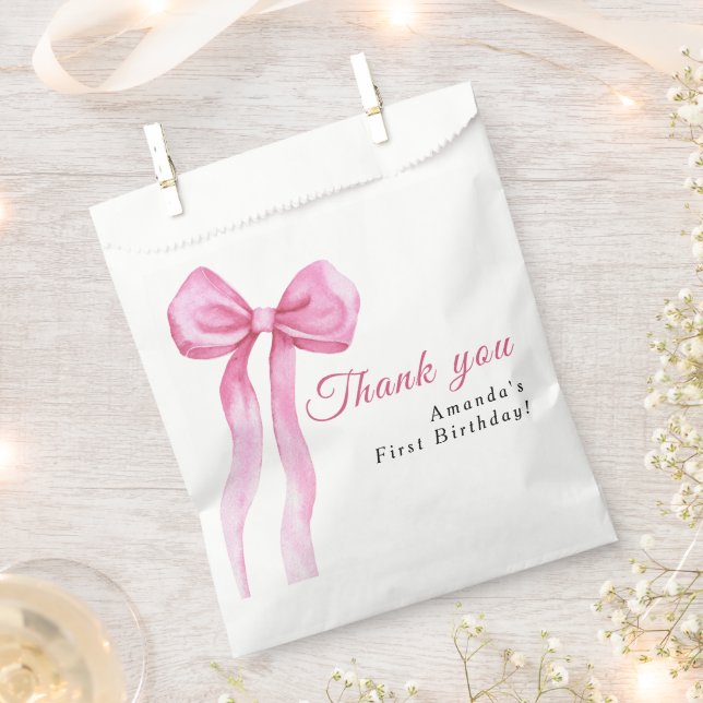 Sacolinha Arco rosa-d-água obrigado festa de aniversário voc (Cortado)