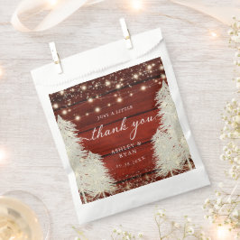 Sacolinha Arranjo Rústico De Palhas De Madeira Obrigado