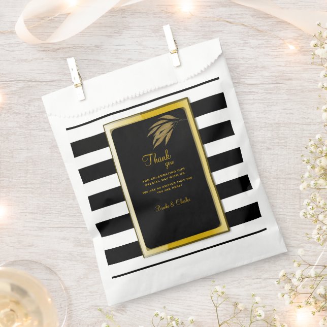 Sacolinha Art Deco Rosas Dourados deixa faixas negras (Cortado)