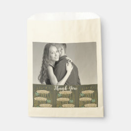 Sacolinha Arte Deco de Nenúfar Rústico Obrigado