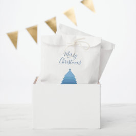 Sacolinha Árvore de Natal Azul