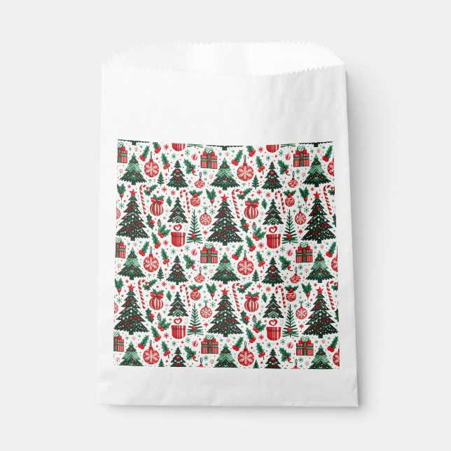Sacolinha Árvore de Natal, presentes, cana doce (Frente)