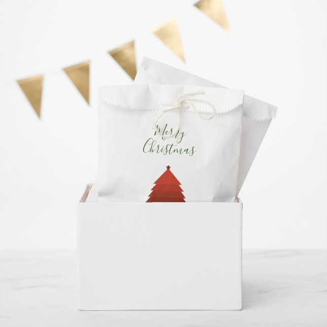 Sacolinha Árvore de Natal Vermelha (Festa)