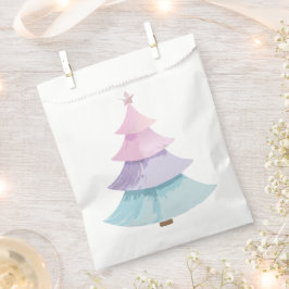 Sacolinha Árvore Natal Pastel