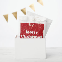 Sacolinha Árvores de Natal e Flocos de Neve Favorecem Bolsas