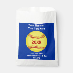 Sacolinha As bolsas de Goodie do softball, suas CORES e