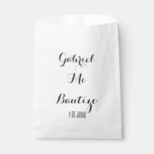 Sacolinha As bolsas do favor do MI Bautizo - personalize