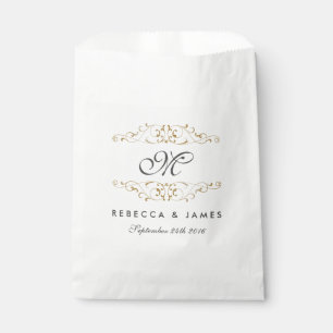 Sacolinha As bolsas Dourados antigas do favor do casamento