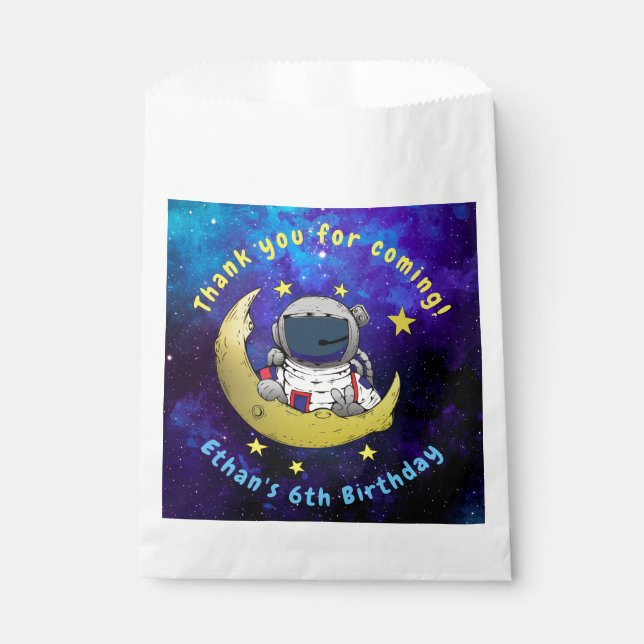 Sacolinha Astronauta e Lua (Frente)