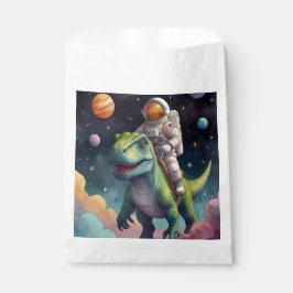 Sacolinha Astronauta sobre Dino no Espaço