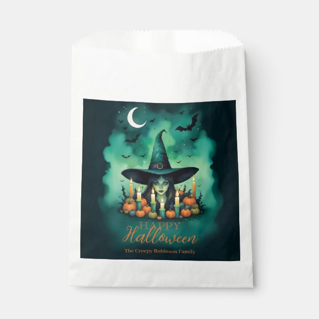 Sacolinha Attractive & Mystical Halloween Witch Conjures (Frente)