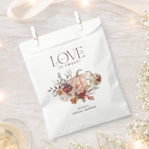Sacolinha Autumn Blooms 'Love is Sweet Fall Chá de panela