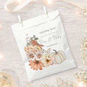 Sacolinha Autumn Florals Pumpkin Novo Senhor Senhora Obrigad