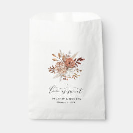Sacolinha Autumn Rustic Floral Love is Sweet