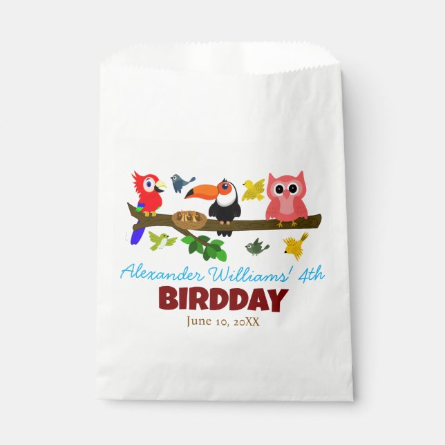 Sacolinha Aves da Selva Bonita no Aniversário do Criança do  (Frente)