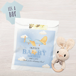 Sacolinha Avião,Nuvens e Estrelas, Azul, Menino, Bonito