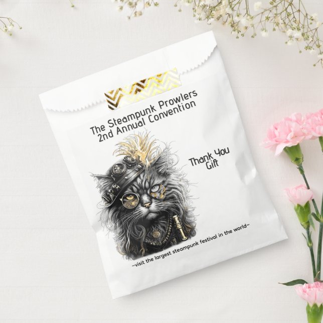 Sacolinha Awesome Steampunk Cat Gifts  (Selado)