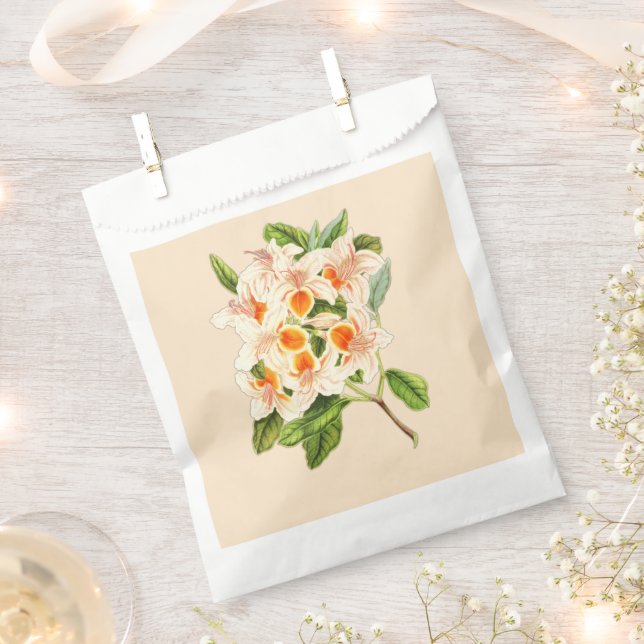 Sacolinha Azalea magnífica, laranja floral (Cortado)