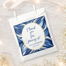 Sacolinha Azul Bliss Orgânico Favor Floral Bag