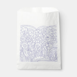 Sacolinha Azul do Jardim Flor