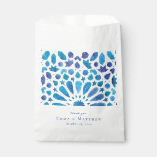 Sacolinha Azulejo Azul de Aquarela