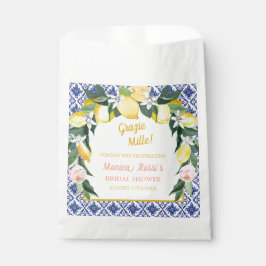 Sacolinha Azulejos Azuis de Limão Italiano Grazie Mille Brid