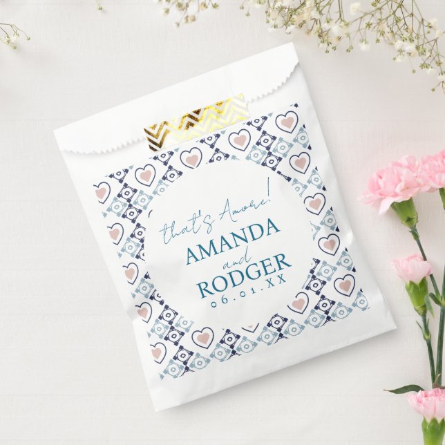 Sacolinha Azulejos e Corações Italianos do Amor (Selado)