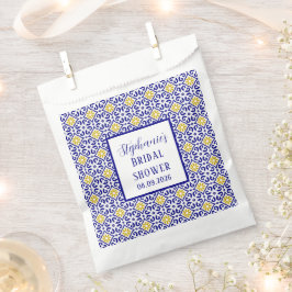 Sacolinha Azulejos Portugueses Chá de panela Azul Mediterrân