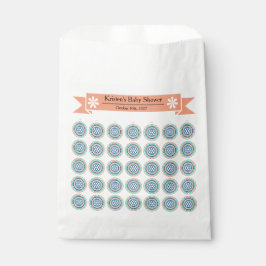Sacolinha Azura Crest Modern Baby Shower Favor Bags