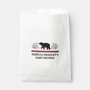 Sacolinha Baby Boy Bear Lumberjack Favor Bolsas