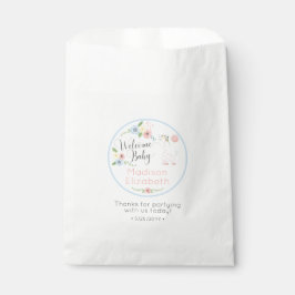 Sacolinha Baby Giraffe Floral Calf Chá de fraldas de Boas-vi