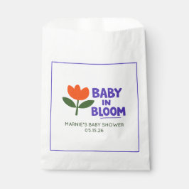 Sacolinha Baby in Bloom Tulip Trendy Modern Baby Shower