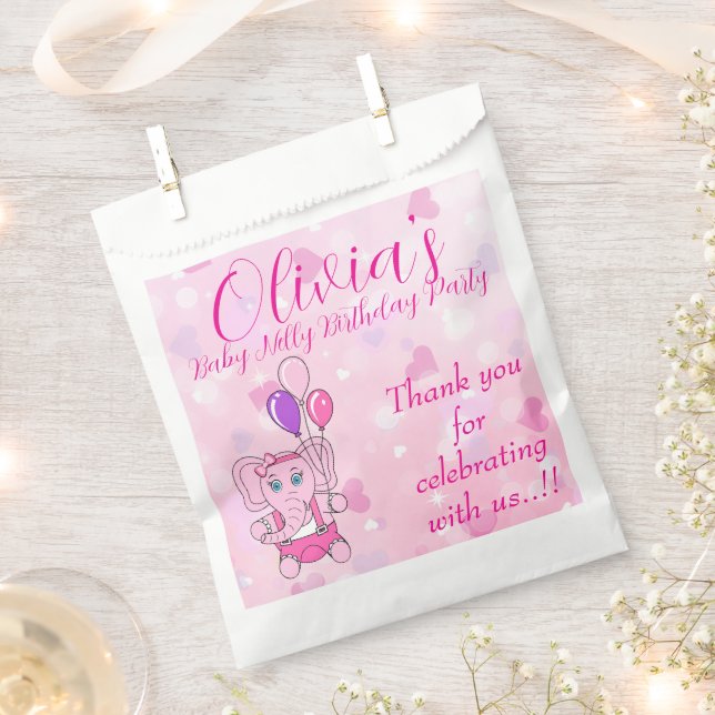 Sacolinha Baby Nelly Festa de aniversário (Cortado)