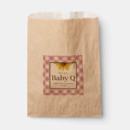 Sacolinha Baby Q Pink Gingham e Sunflower
