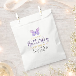 Sacolinha Baby shower girl with Butterfly theme 